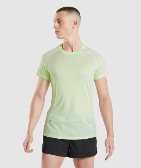 Men's Gymshark Speed Evolve T-Shirts Light Green | CA A07835